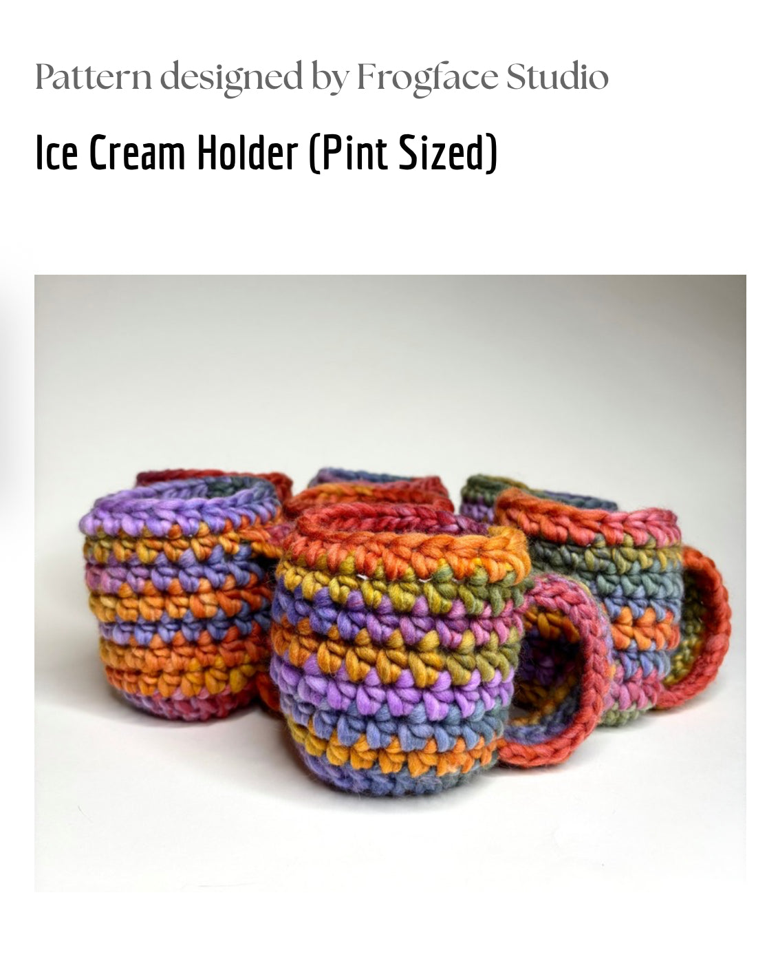 Ice Cream Koozie Pattern